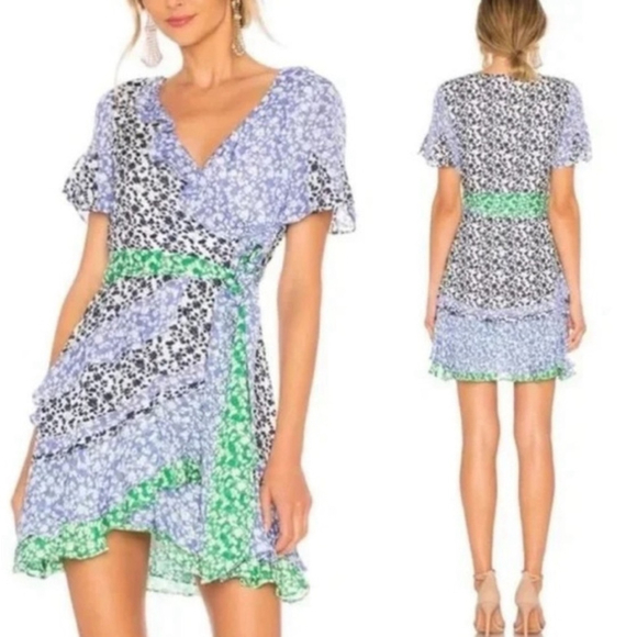 Tanya Taylor Dresses & Skirts - Tanya Taylor Silk Wrap Mini Dress
Size 12